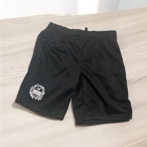 Black Athletic Shorts Relaxed Fit